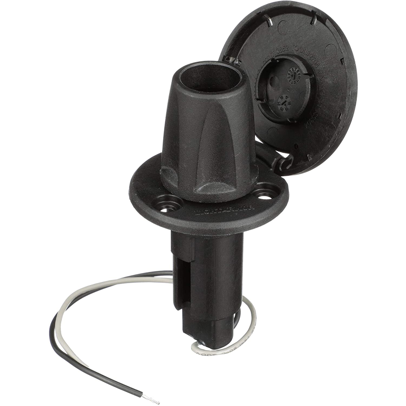 910r2psb of Attwood Lightarmor 910R Series Round 2-Pin Light Base-Overmold