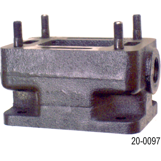 3in Exhaust System Spacer Block of Barr Marine 3 Inch Exhaust System Spacer Block