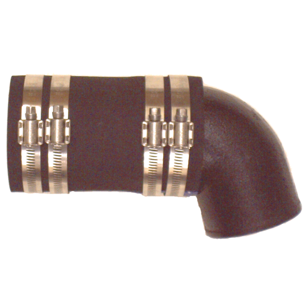 Exhaust Elbow 3" x 3" Hose - 90 Deg of Barr Marine Exhaust Elbow 3" x 3" Hose - 90 Deg