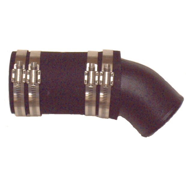 Exhaust Elbow 3" x 3" Hose - 30 Deg