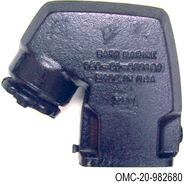 OMC V8-283, 305, 307 & 350 C.I.D. Exhaust Riser / Elbow of Barr Marine OMC V8-283, 305, 307 & 350 C.I.D. Exhaust Riser / Elbow