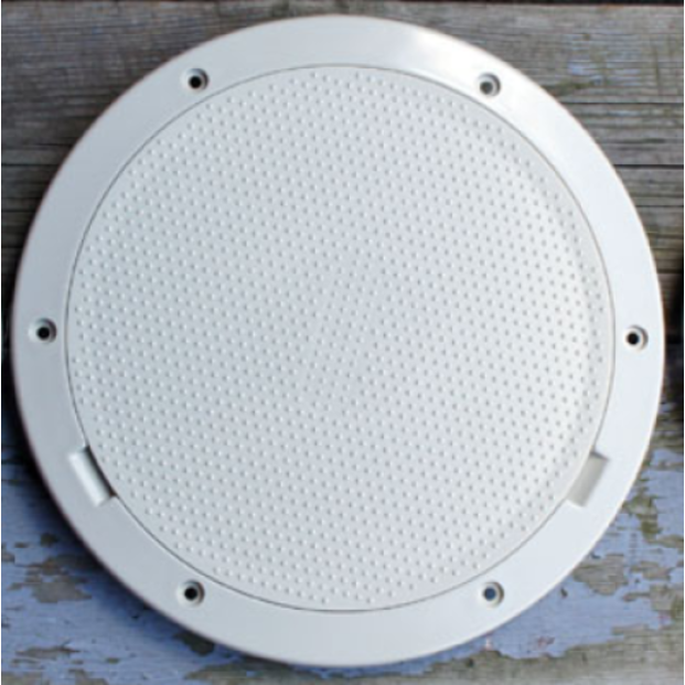 Pry Out Deck Plate, 6" Thin Rim Khaki