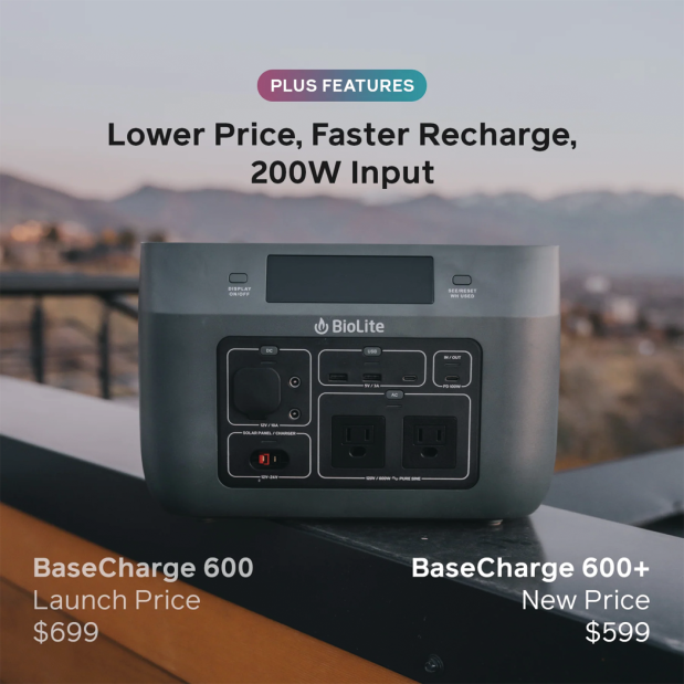 BaseCharge 600+ Rechargeable Power Station