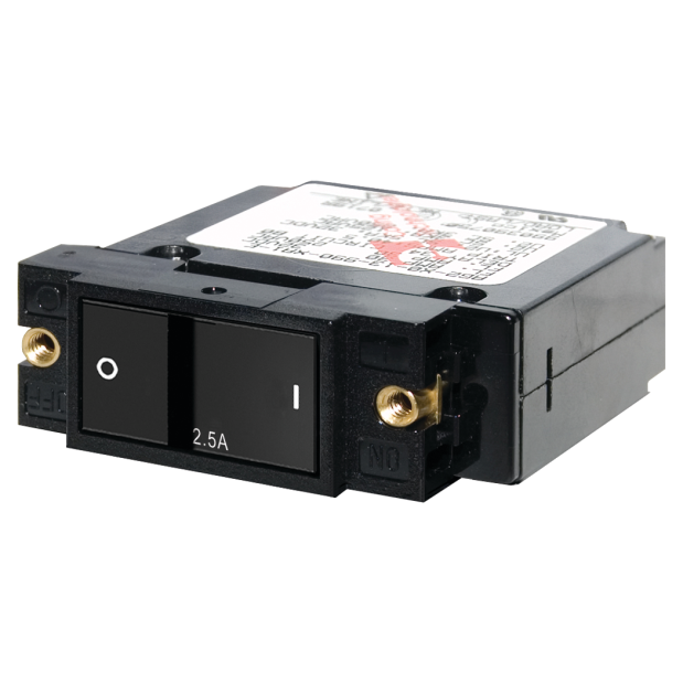AC/DC Single Pole Flat Rocker Circuit Breakers