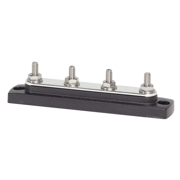 2303 of Blue Sea Systems BusBar 150 Ampere Common Buses, BusBar 4 x 1&frasl;4" Stud Terminal