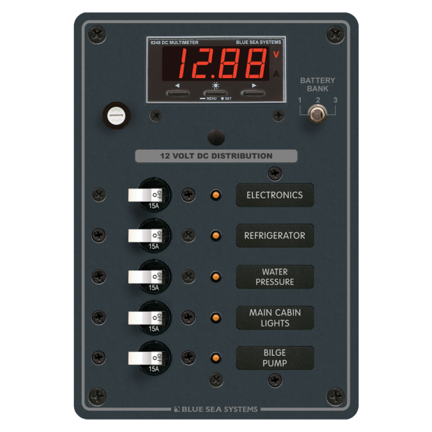 8401 of Blue Sea Systems DC 5 Position Breaker Panel