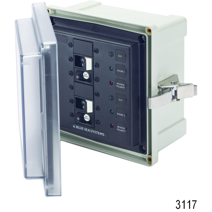 3117 of Blue Sea Systems Isolator Surface Mount System Panel Enclosures