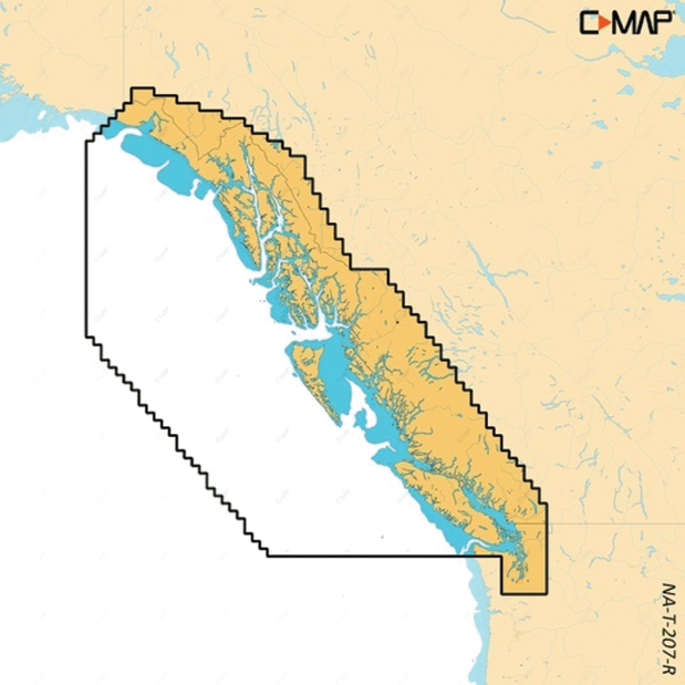C-Map REVEAL X: M-NA-T-207-R-MS Coastal British Columbia And Puget Sound