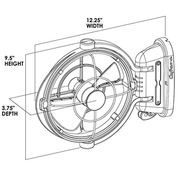 diagram of Caframo Sirocco II Elite