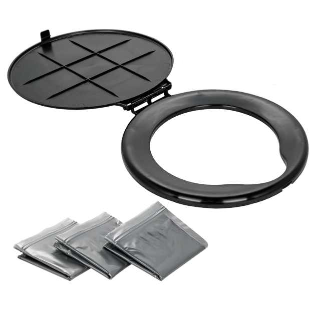 Bucket Toilet Seat with Lid & 3 Bags