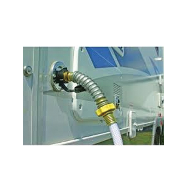 in use of Camco Hose End Protector