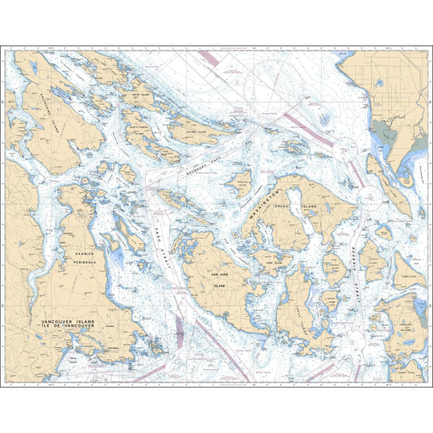 3462 of Canadian Charts Juan de Fuca Strait to Strait of Georgia