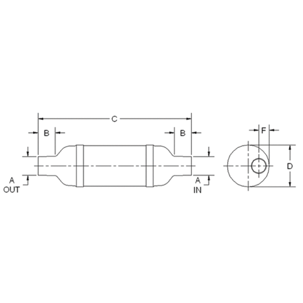 Vernatone&trade; Round Port and Starboard Mufflers