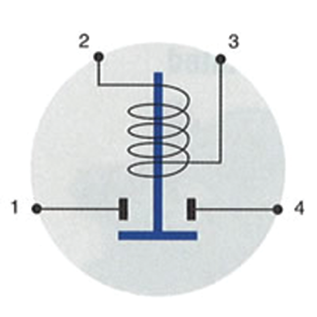 Diagram of Cole Hersee Standard Solenoid - 12V, 85A Continuous Duty