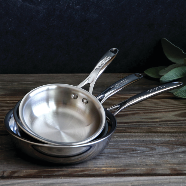 Mini Stainless Chef's Pans - Fixed Castel'Pro
