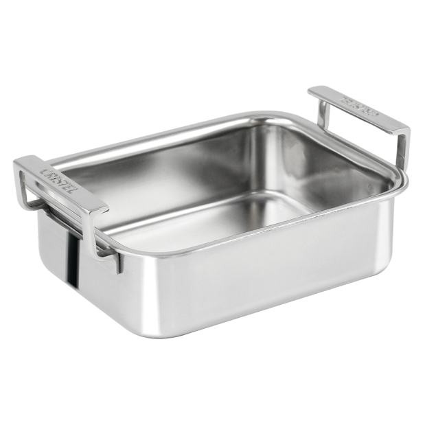 Mini Stainless Steel Oven Dish - 4.5"W x 4"L x 1.6"H