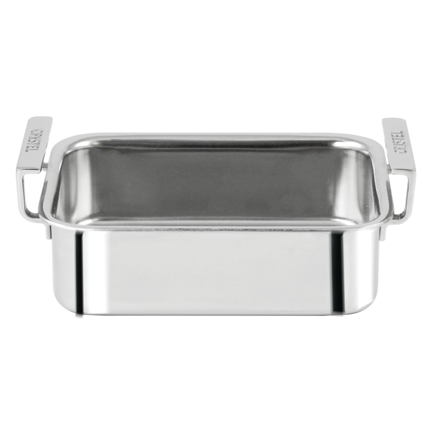 Mini Stainless Steel Oven Dish - 4.5"W x 4"L x 1.6"H