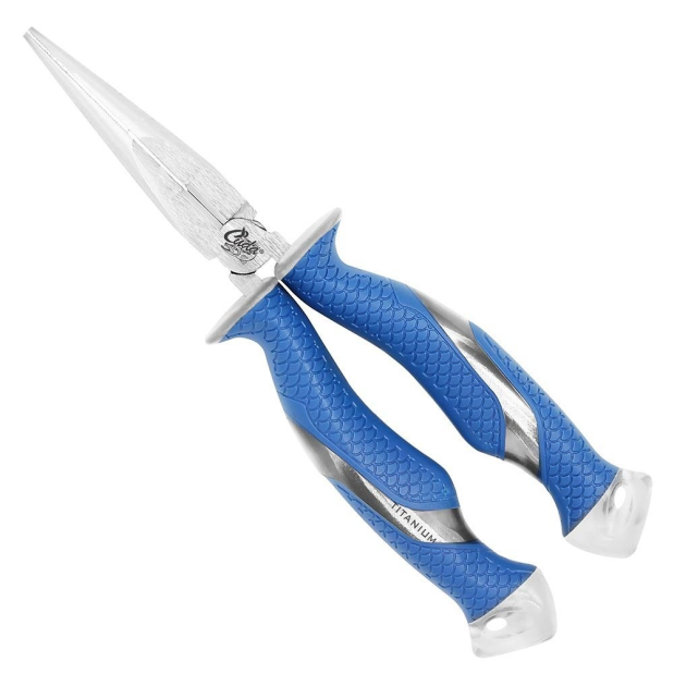 side view of Cuda 8.75" Titanium Bonded Needle Nose Pliers