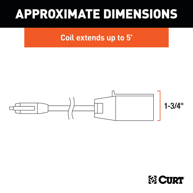 5' Electrical Adapter Harness 7-Way to 5-Way
