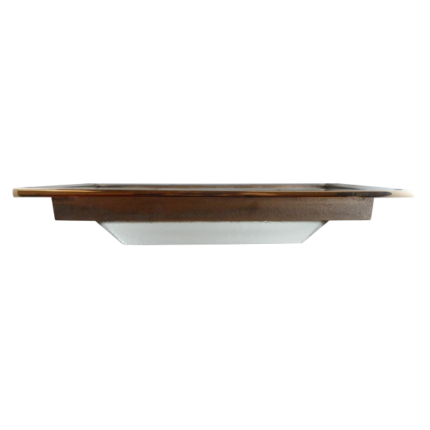 side view of Davey &amp; Co. Deep Frame Rectangular Deck Prism Light - 5-3/4" x 12-1/4" Overall