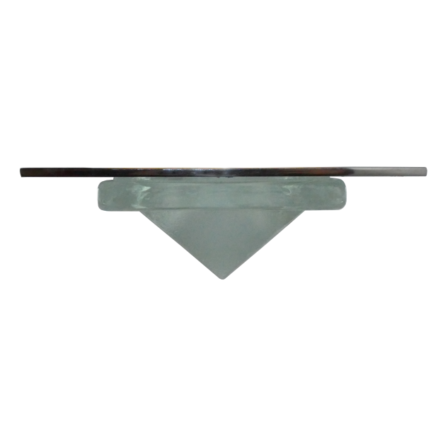 side of Davey &amp; Co. Rabetted Stainless Steel Rectangular Deck Prism - 6-1/2" x 14-1/2" Overall
