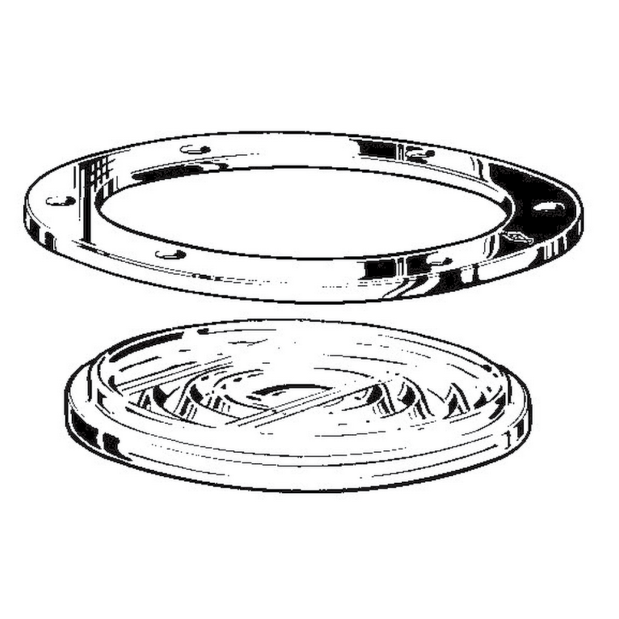 Rabetted Round Deck Prism Light - 7-3/4" Outside Diameter