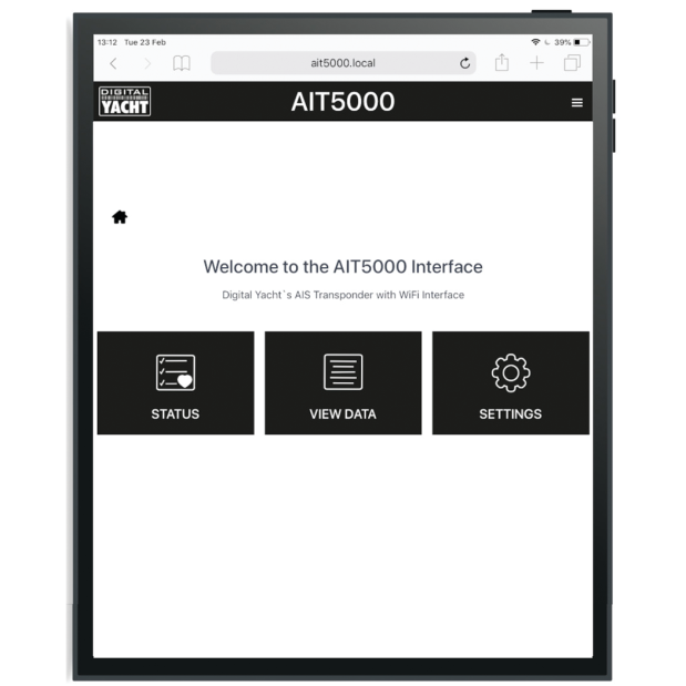 AIT5000 - Class B+ AIS Transponder with Wi-Fi, NMEA & VHF Splitter