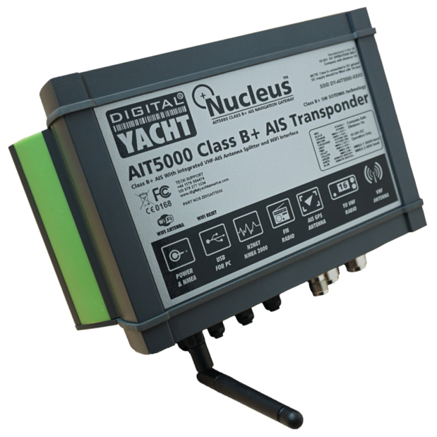 AIT5000 - Class B+ AIS Transponder with Wi-Fi, NMEA & VHF Splitter