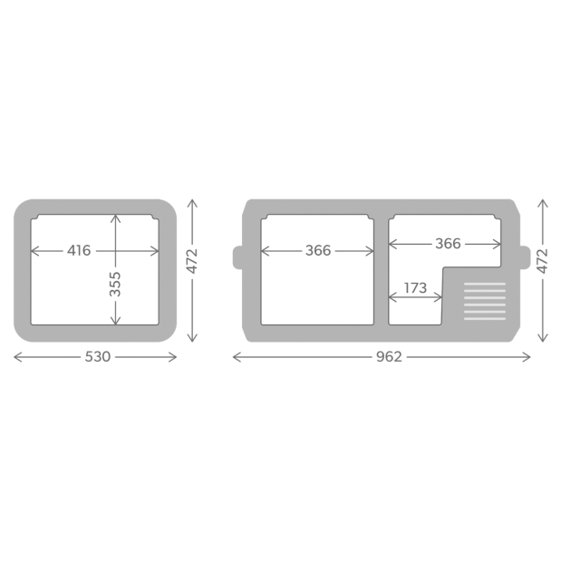 CFX5 95DZ Electric Cooler - Dual Zone