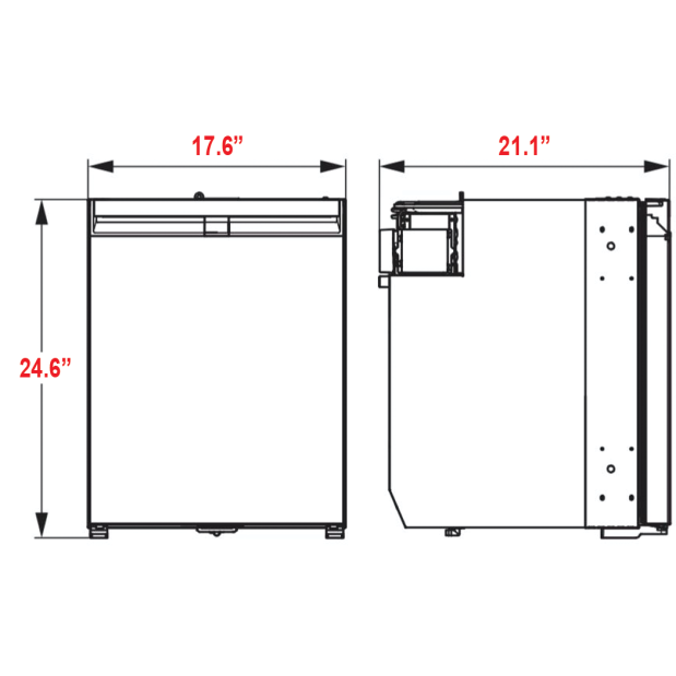 NRX80E Compressor Refrigerator - 2.42 cu. ft