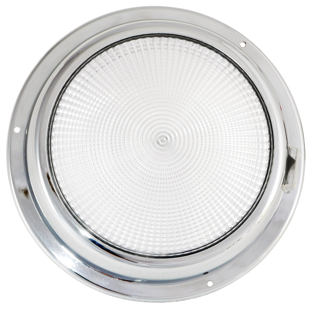 Dr LED 6-3/4" Chromed Mars LED General Purpose Dome Light - Blue / Warm White