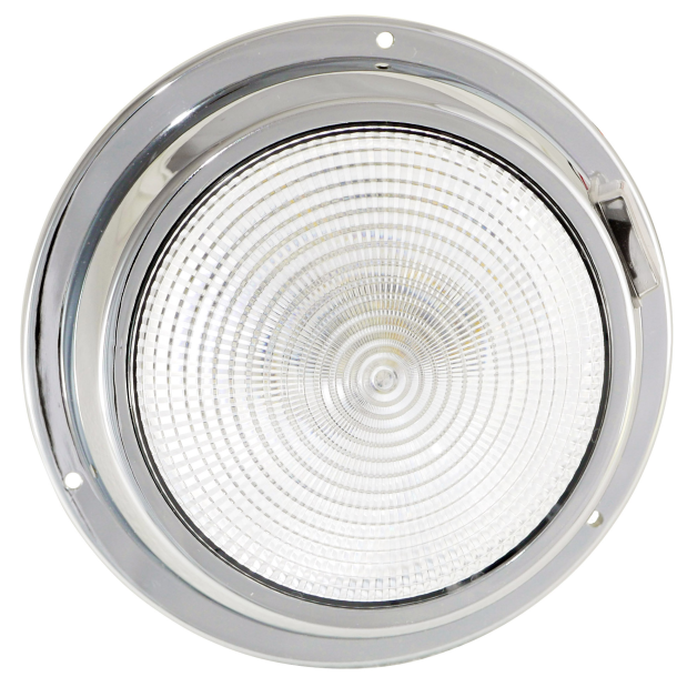 Dr LED 5-1/2" Chromed Mars LED General Purpose Dome Light - High / Low White