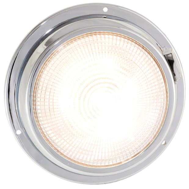 Dr LED 5-1/2" Chromed Mars LED General Purpose Dome Light - High / Low White