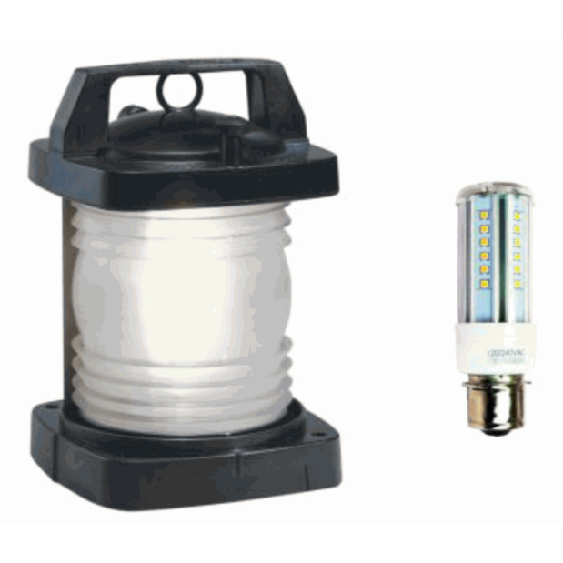 Sample fixture for Dr LED P28S White Polar Star LED Bulb - 120/240V AC