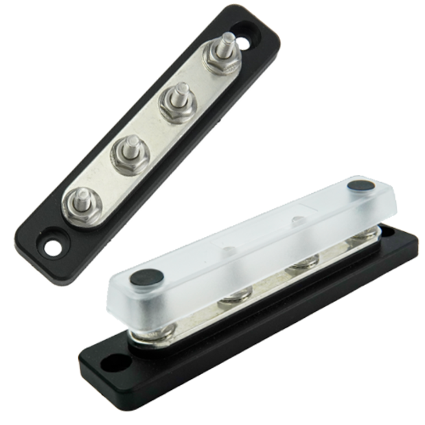 group of Egis Mobile Electric 150A Common BusBars - 4 x 1/4" Stud Terminals