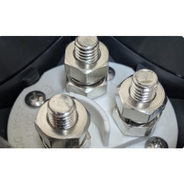 703 Rear View of Egis Mobile Electric 275A Off-1-2-Both Contour Style Compact Battery Switch - Model 703