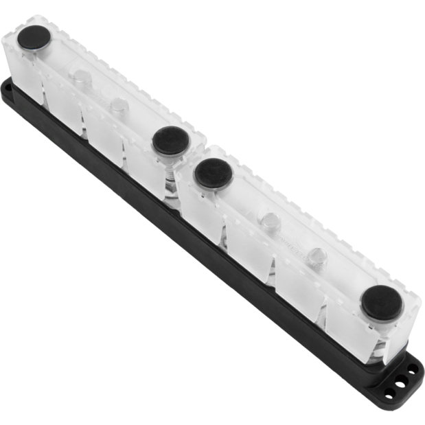 8 studs w cover of Egis Mobile Electric 600 Amp Busbars - 6600 Series PowerBars, Heavy-Duty 3/8" Studs