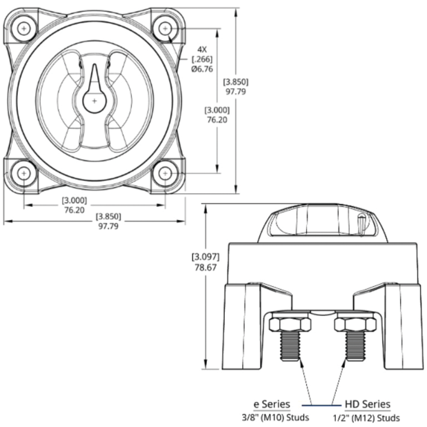 e-Series 350A Battery Selector Switches