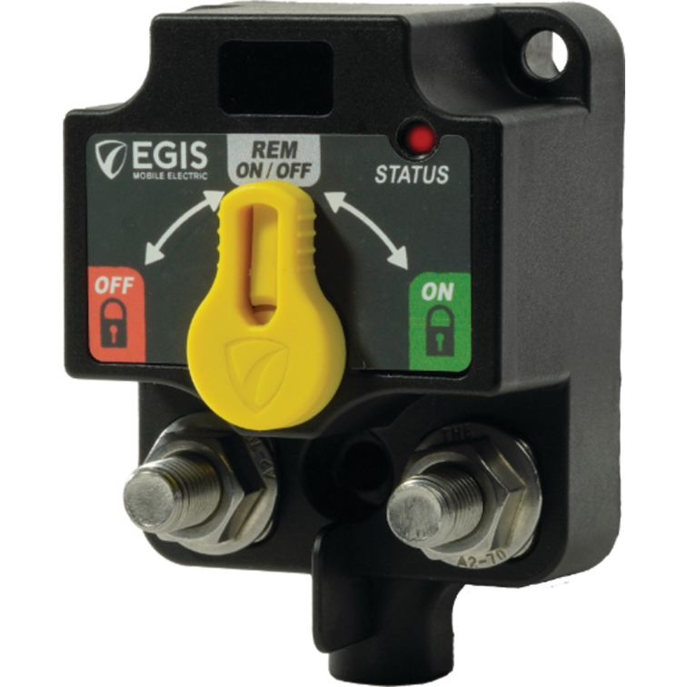 XD Series - Remote Battery Switch w Knob - Tinned Wires
