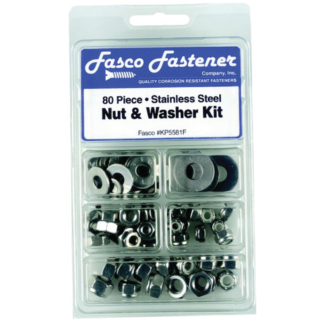 80 Piece Nut & Washer Kit
