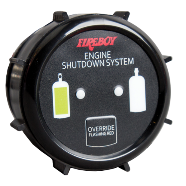 du-rbh-20 of Fireboy-Xintex Engine Shutdown System Deluxe Round Helm Display with Gauge