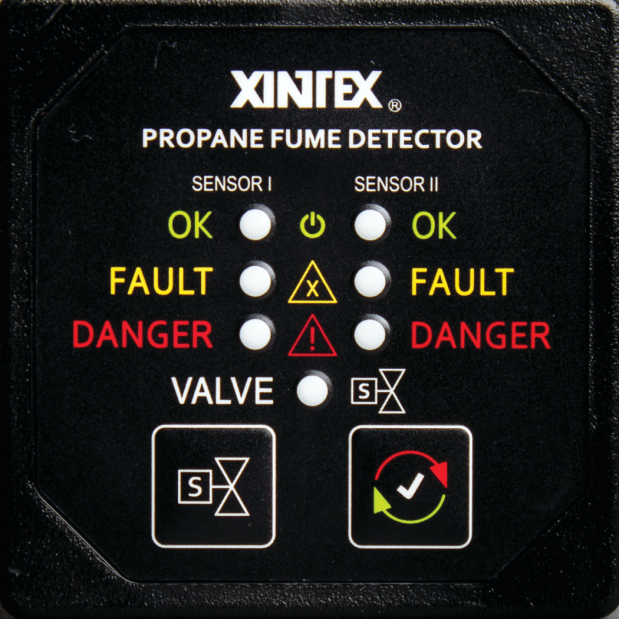 guage of Fireboy-Xintex Propane Fume Detector 2-Channels