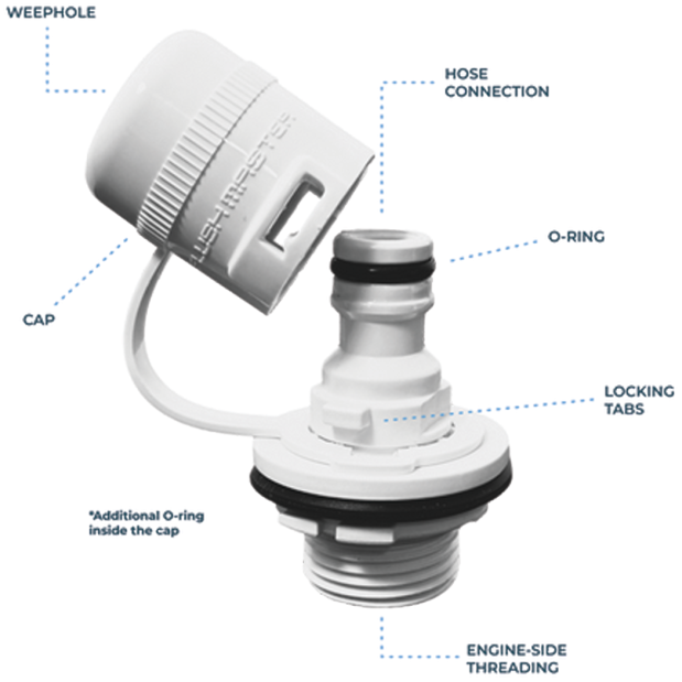Flush Port Quick Connect for Mercury