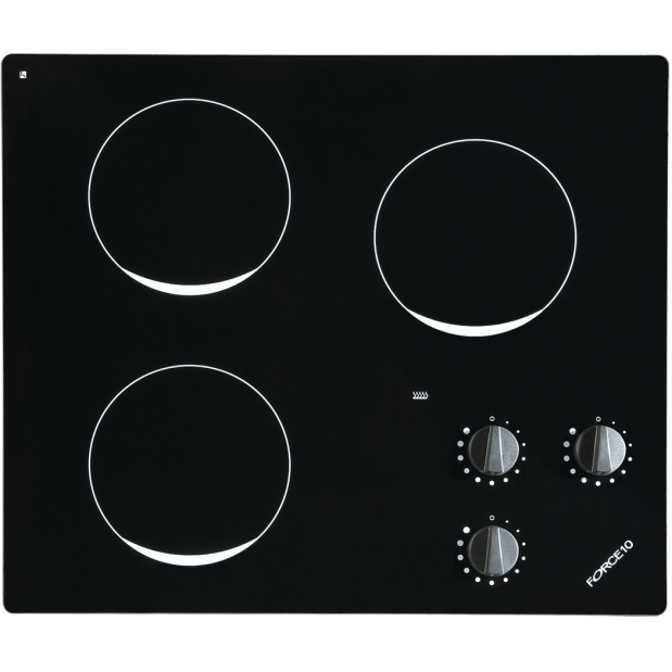 Three Burner Ceramic Glass Electric Cooktop