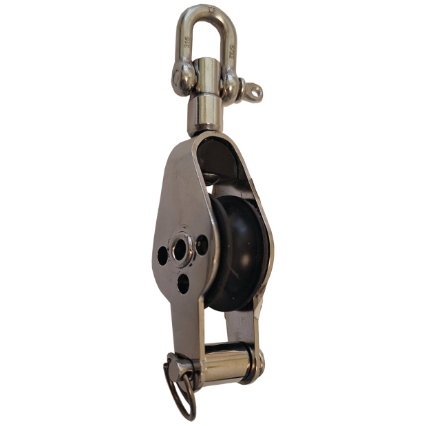 Single Blocks with Becket and Adjustable Shackle