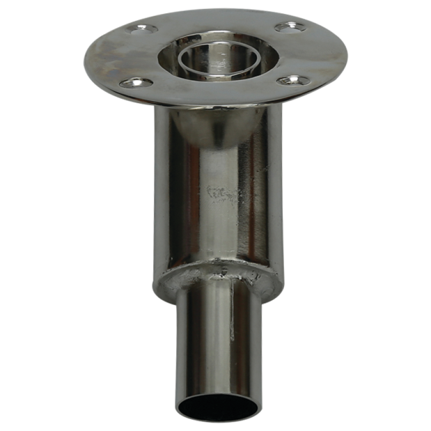 Thru Hull Fitting, 45 Degree Base Straighi Connector