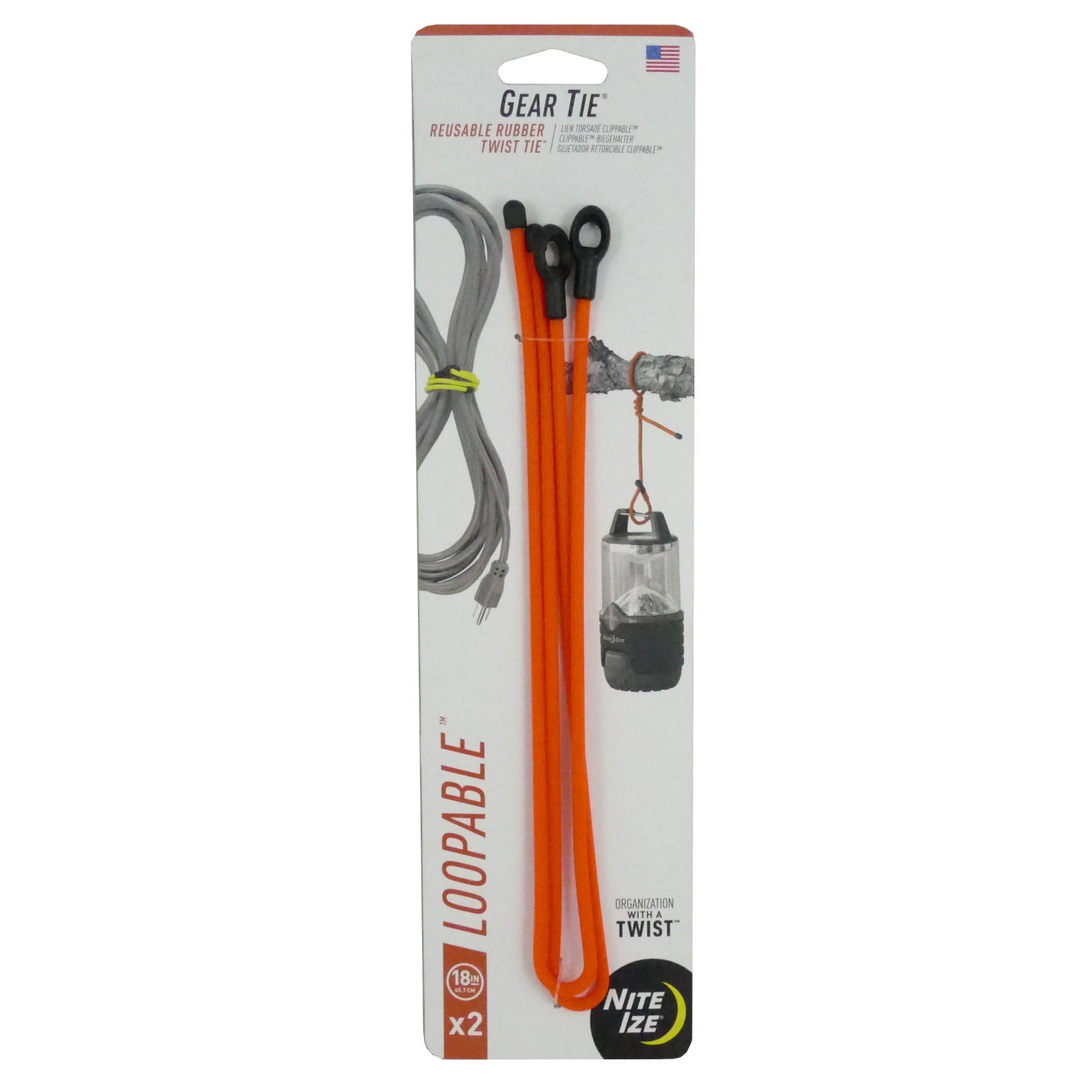 18 orange of GetStorganized Loopable Gear Tie