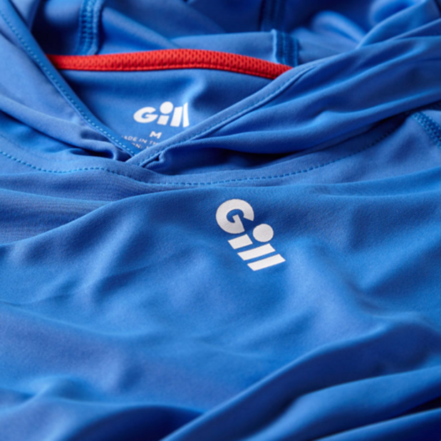 uv016bl-close of Gill UV Tec Hoodie