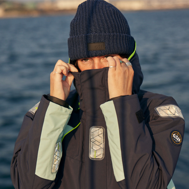 collar of Gill Womens Offshore Jacket 50th Anniversary