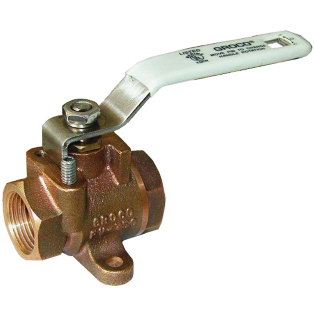 FV-500 1/2" NPT Bronze Inline Fuel Valve